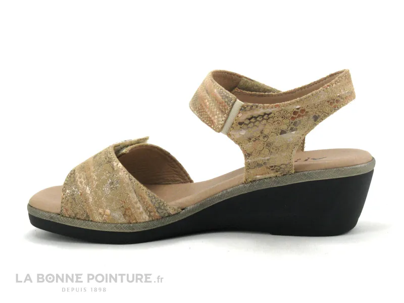 Achat chaussures Artika Femme Sandale et Nu-pieds, vente Artika NATY Exotic beige - Nu-pieds confort Femme