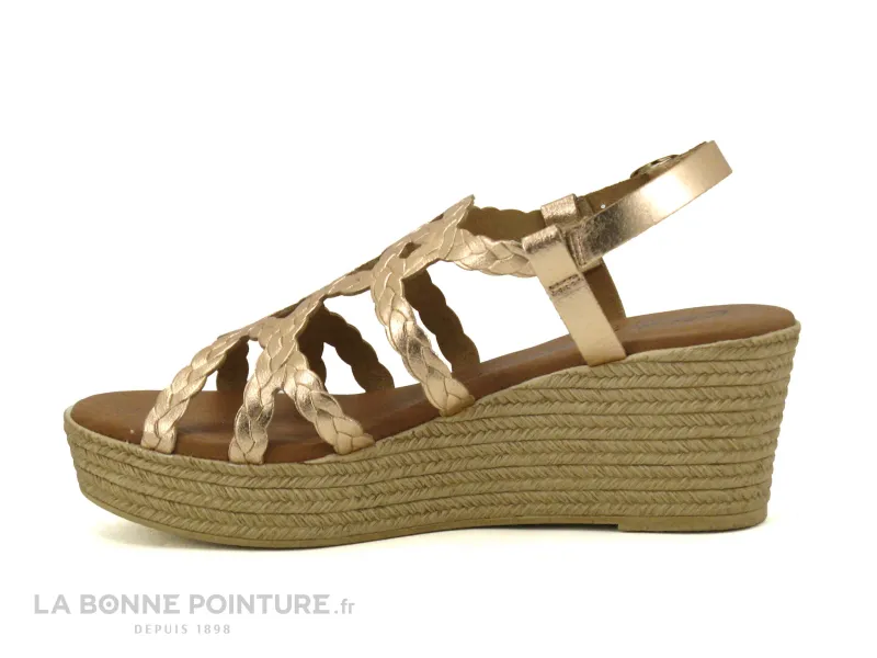 Achat chaussures Carla Tortosa Femme Sandale et Nu-pieds, vente Carla Tortosa 27536 Lami Salmon - Sandale metallisee - Talon com