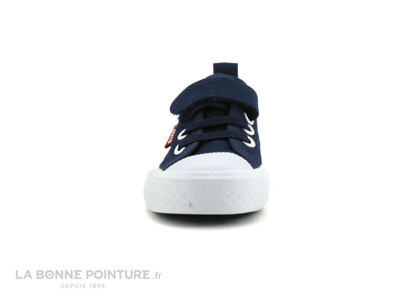 Achat chaussures Levi's Bébé Chausson Toile, vente Levis MAUI MINI navy - Basket bebe toile bleu marine