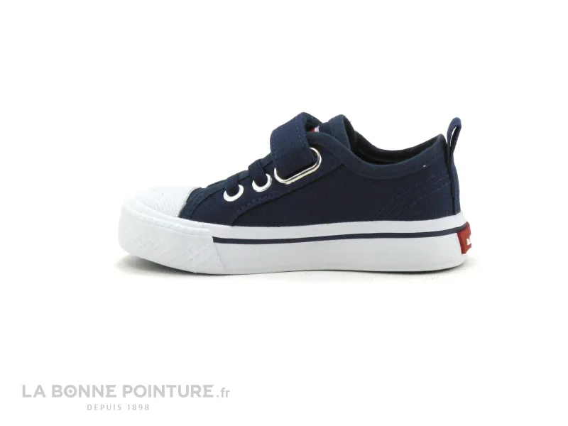 Achat chaussures Levi's Bébé Chausson Toile, vente Levis MAUI MINI navy - Basket bebe toile bleu marine