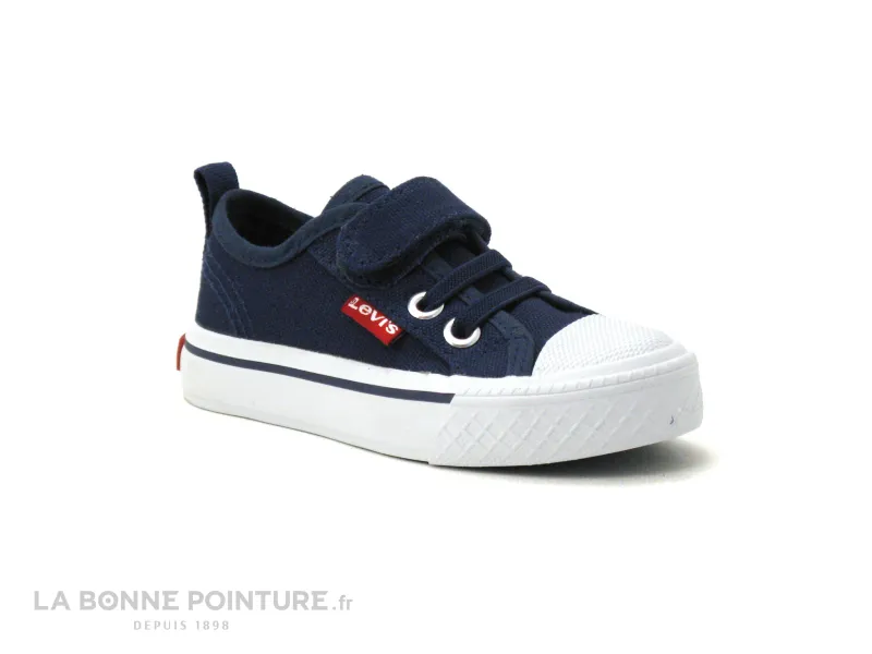 Achat chaussures Levi's Bébé Chausson Toile, vente Levis MAUI MINI navy - Basket bebe toile bleu marine