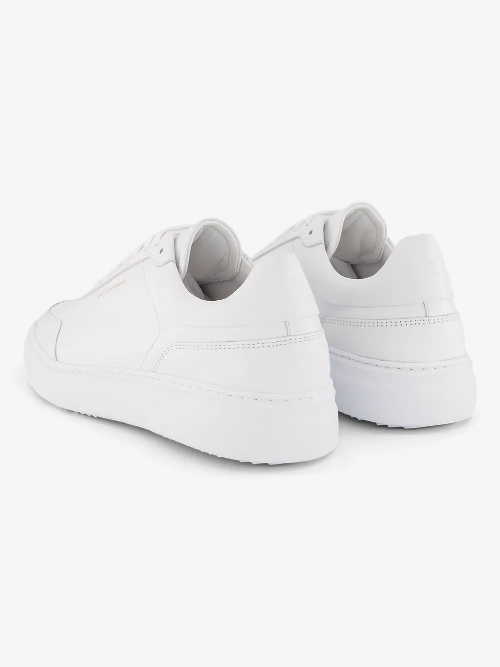 Baskets basses en cuir certifié | blanc "b2 monochromes full white" Monochromes / full white