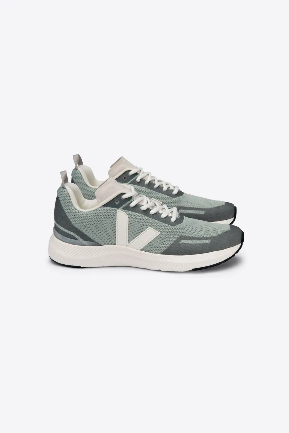 Baskets de sport en recyclé | vert et blanc "impala jacquard matcha cream" femme