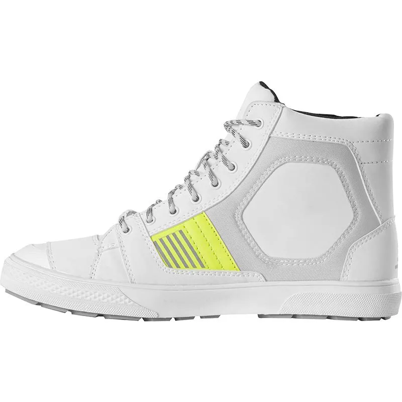 Baskets SACRAMENTO D3O® FURYGAN blanc/gris/jaune fluo - MAXXESS.FR, Baskets moto