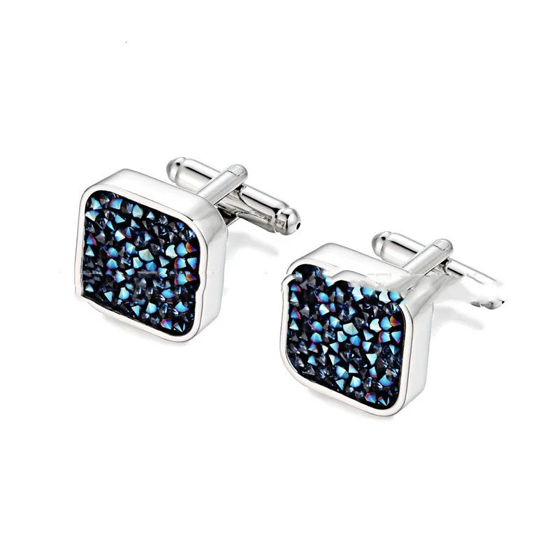 Boutons De Manchette Crystal Cufflinks Vintage