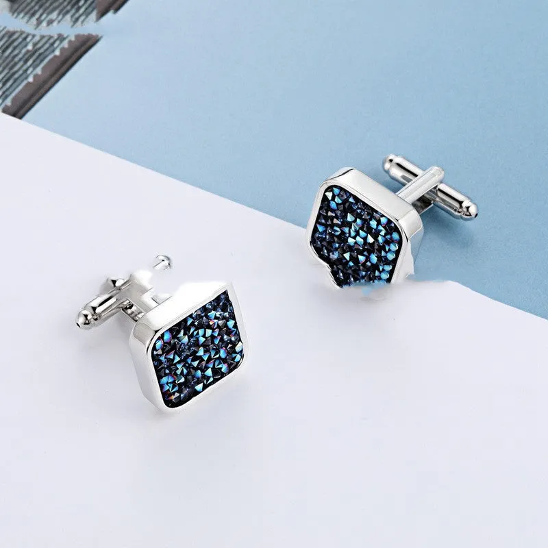 Boutons De Manchette Crystal Cufflinks Vintage