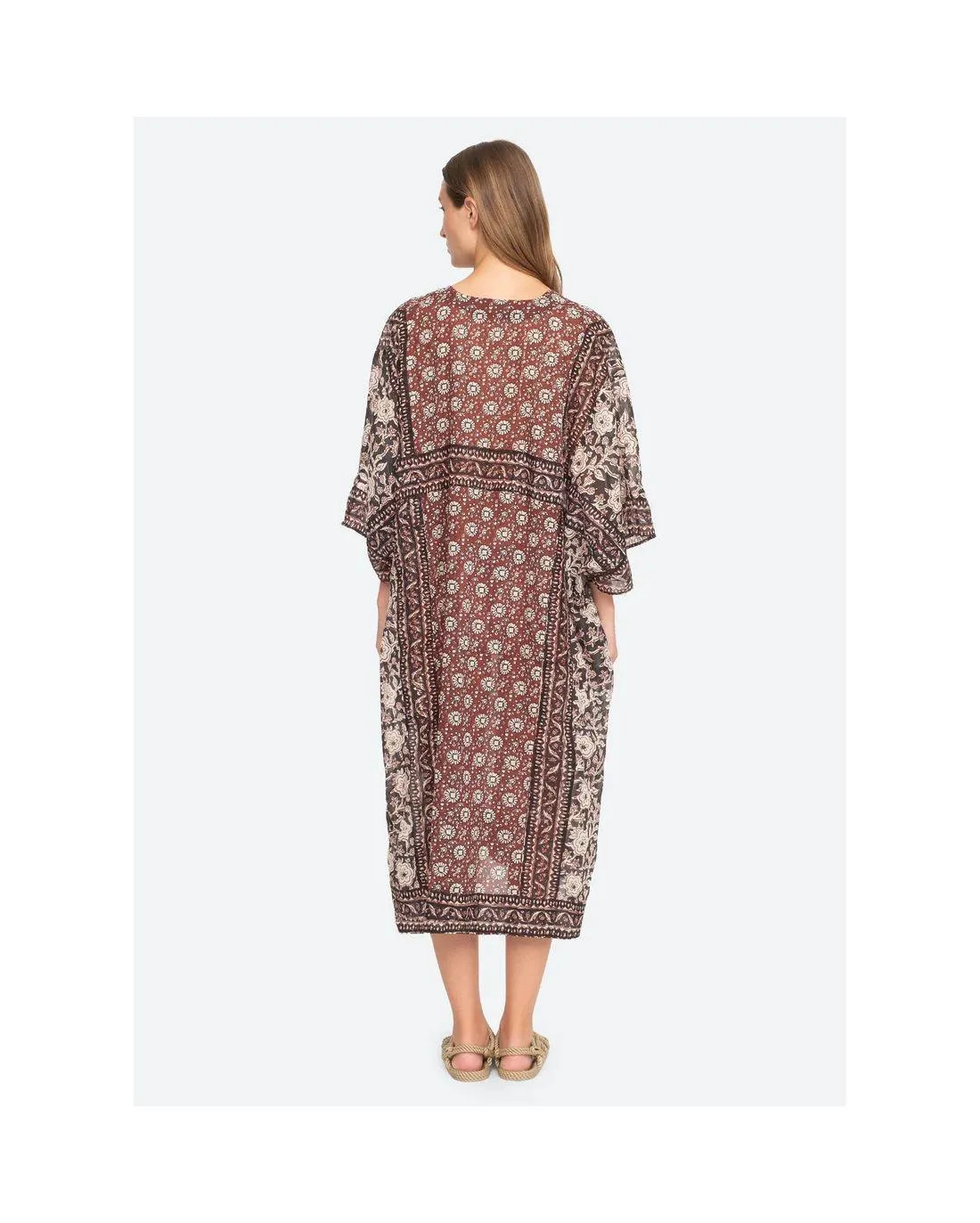 CAFTAN DANAE PRINT RED - Sea New York | Chez Maman Rouen