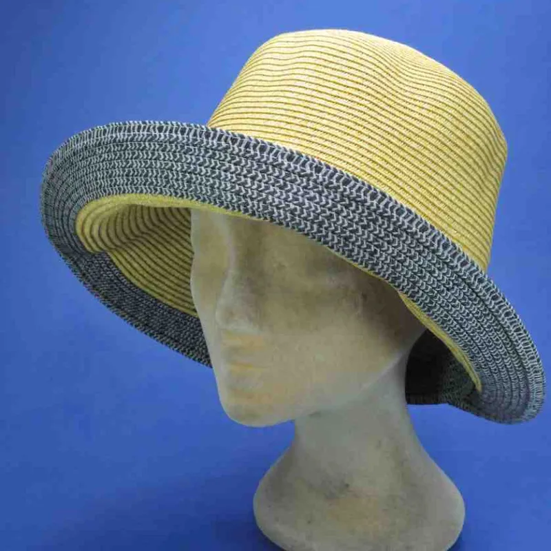 Chapeau cloche rétro, coloris naturel, anti UV UPF 50+ | Chapeau femme