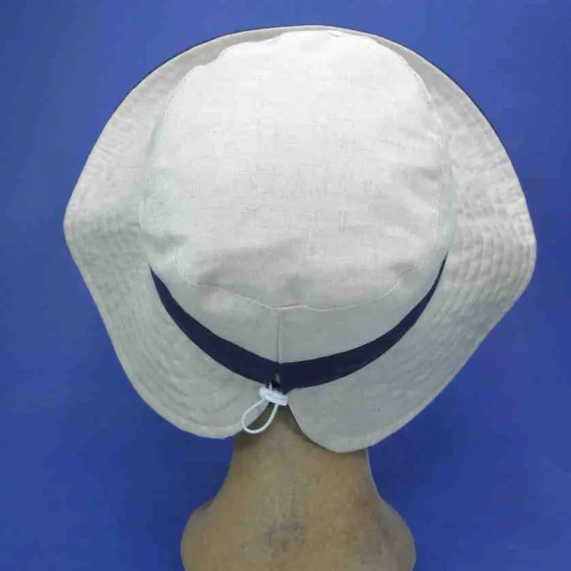 Chapeau de plage à grands bords, couleur marine | Chapeau été femme