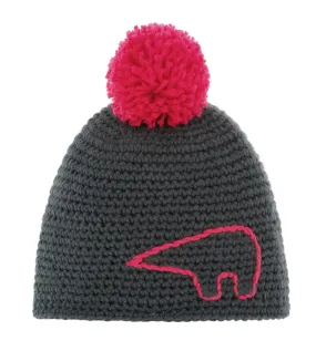 chapeau Eisbär Jay Pompon MÜ - 007/Anthrazit/Stick/Pom Pitti Pink