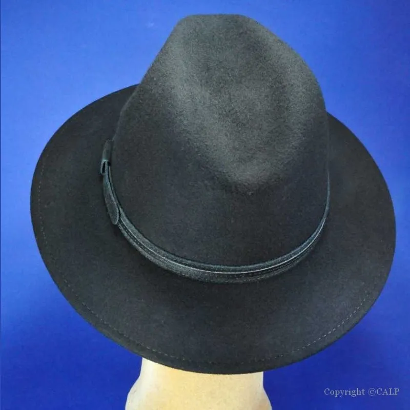 chapeau feutre-chapeau noir homme