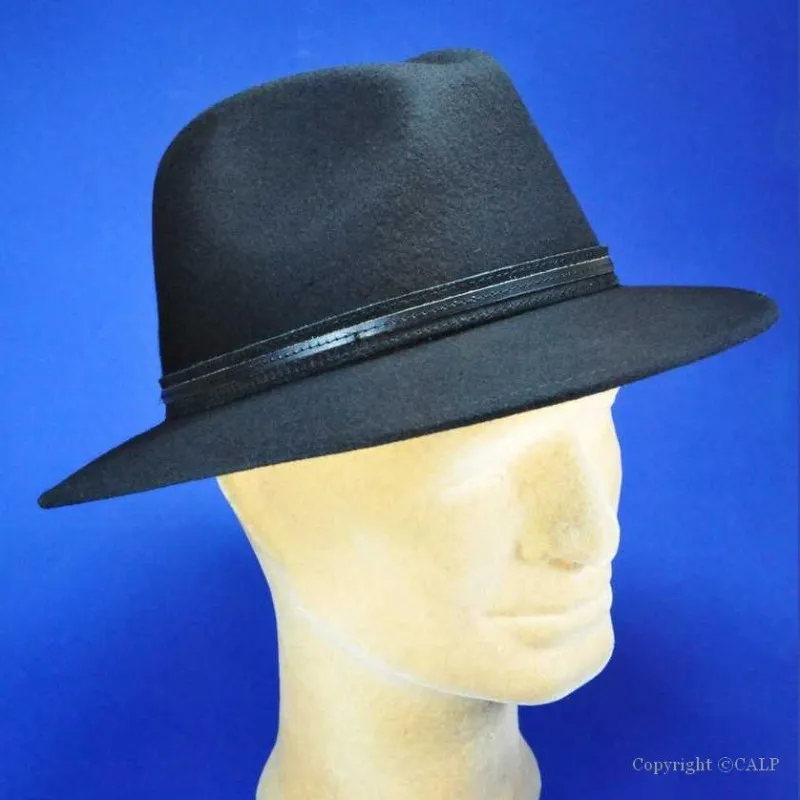 chapeau feutre-chapeau noir homme