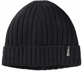 chapeau Jack Wolfskin Rib Knit - Black