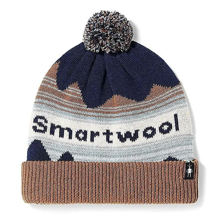 chapeau Smartwool Knit Winter Pattern Pom - Deep Navy Heather