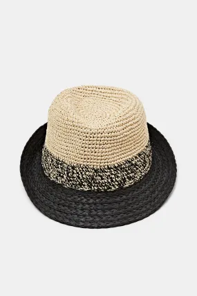 Chapeau trilby bicolore