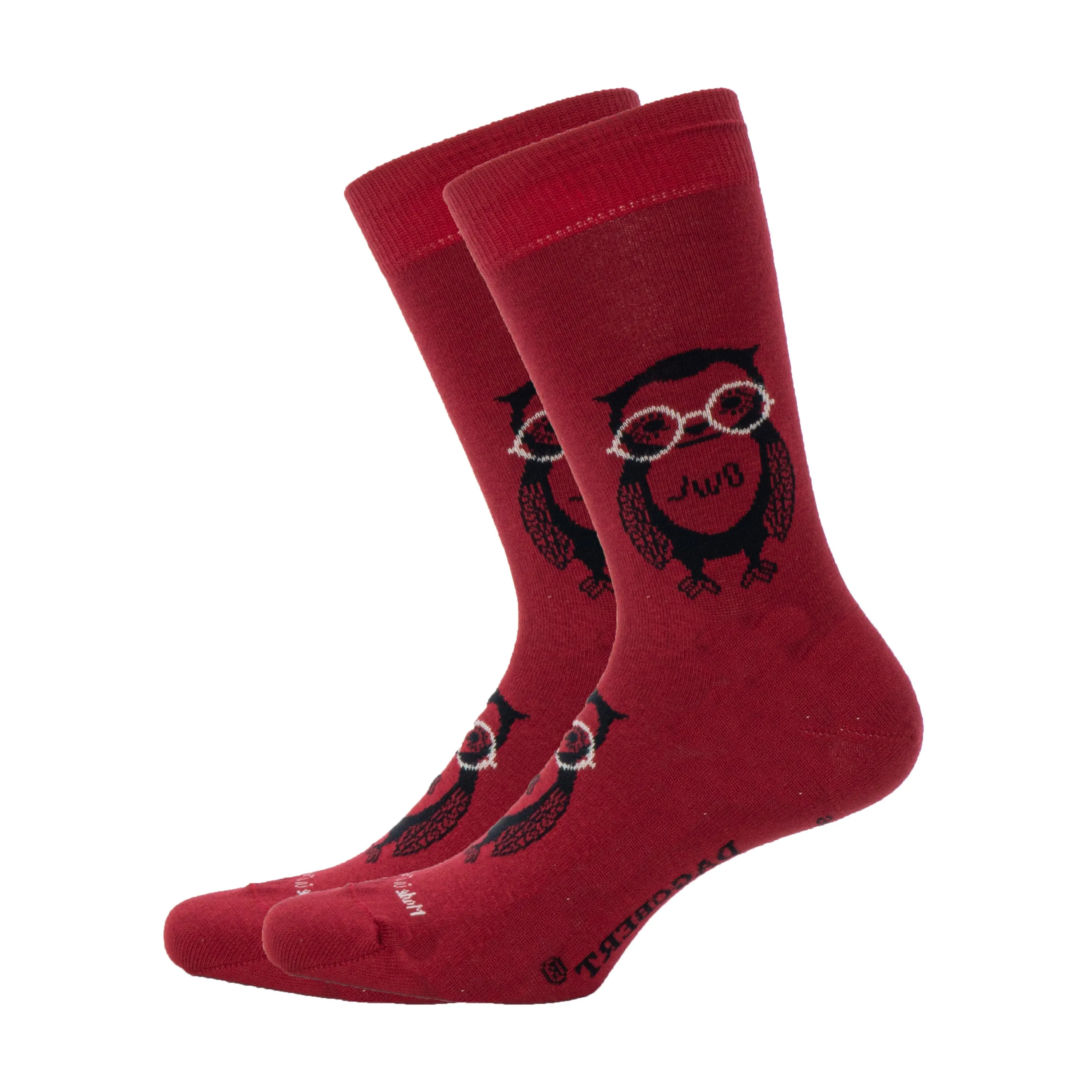 Chaussettes Hibou Rouge - Dagobert à l’envers : vente chaussettes p...