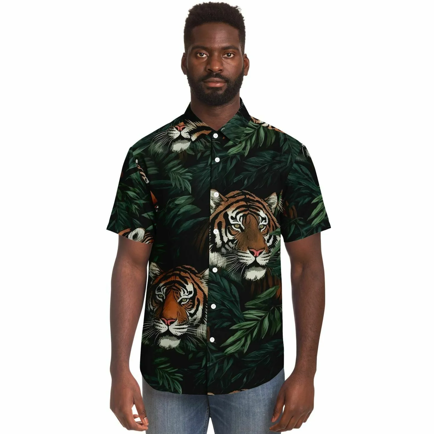 Chemise homme manches courtes - Tigre