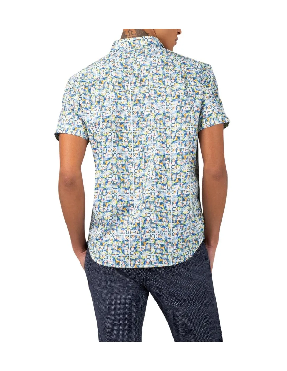 Chemise homme Timezone Ref 59858 Blanche