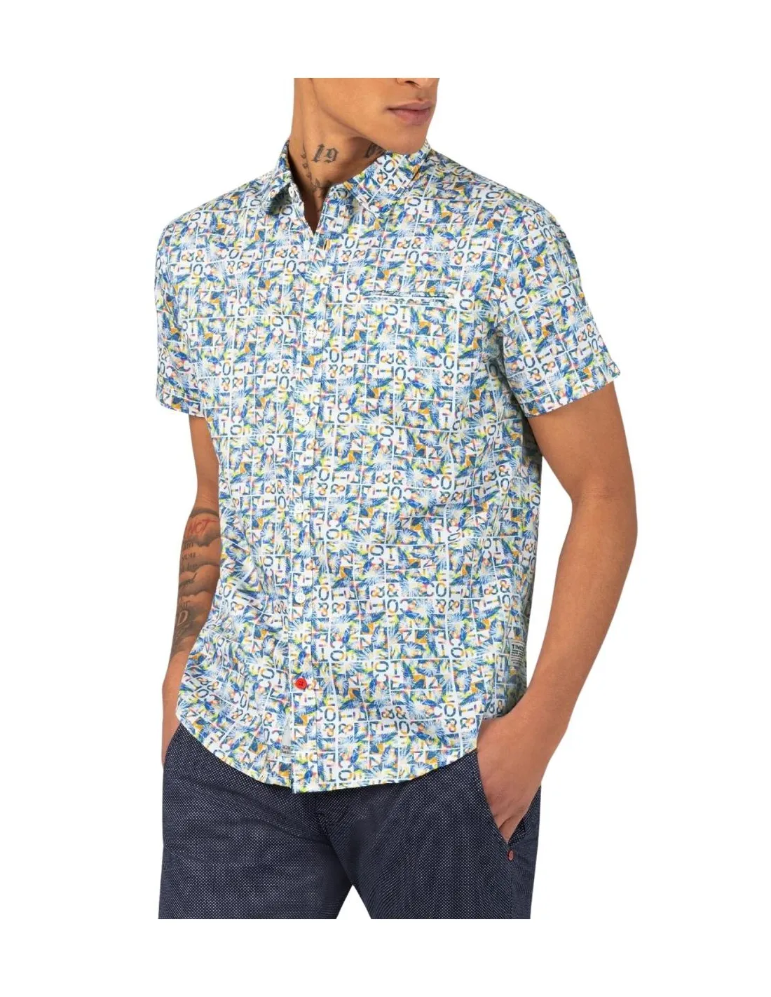 Chemise homme Timezone Ref 59858 Blanche