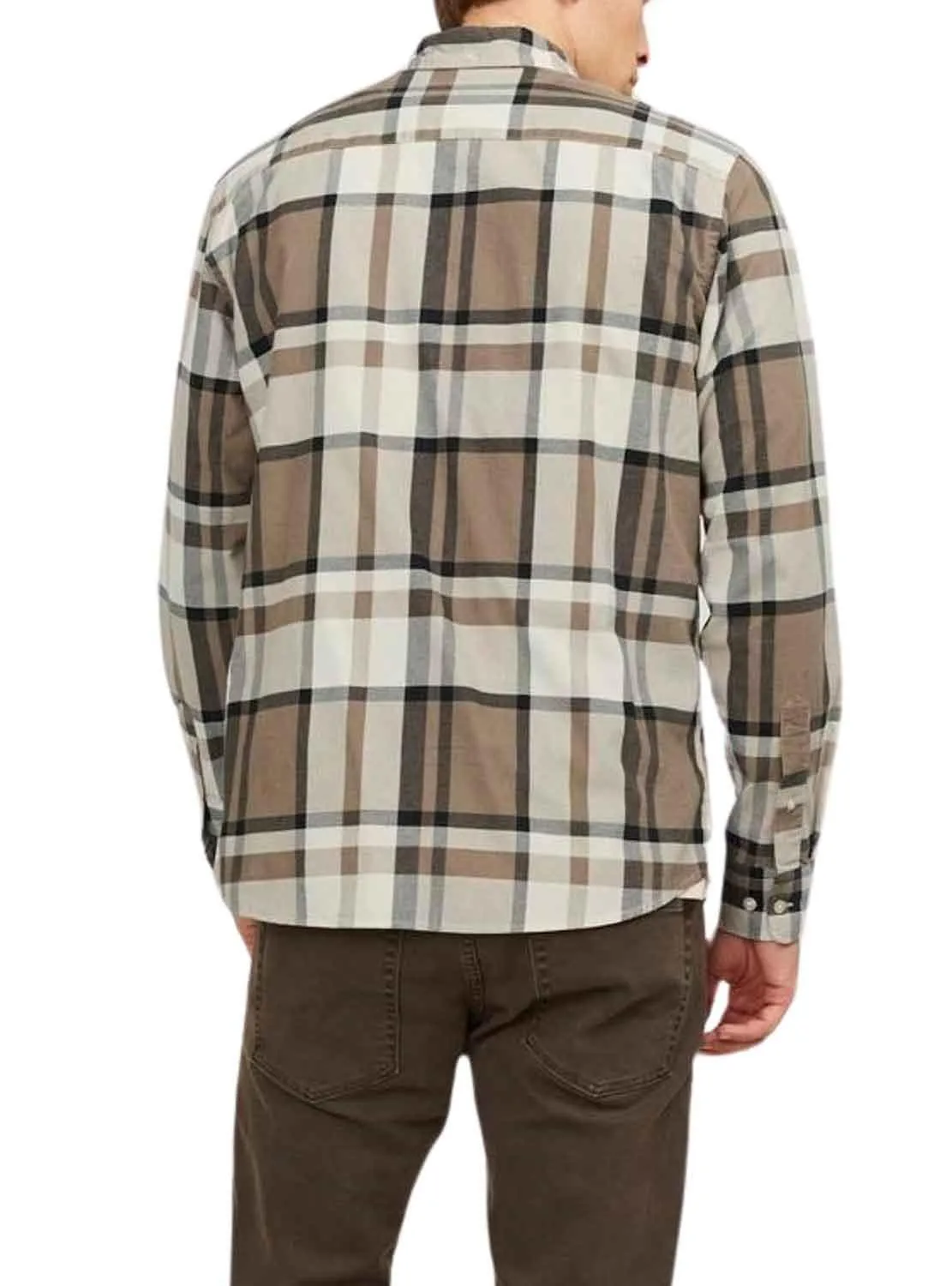 Chemise Jack & Jones Blubrook Cadres Brun