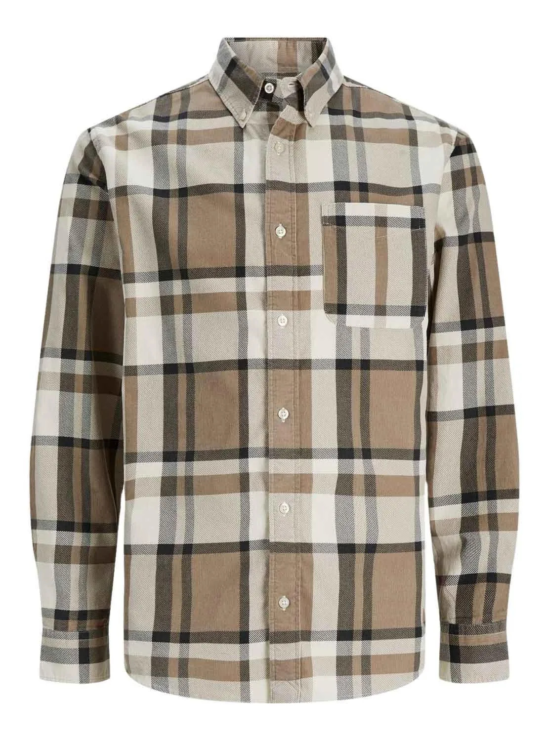 Chemise Jack & Jones Blubrook Cadres Brun