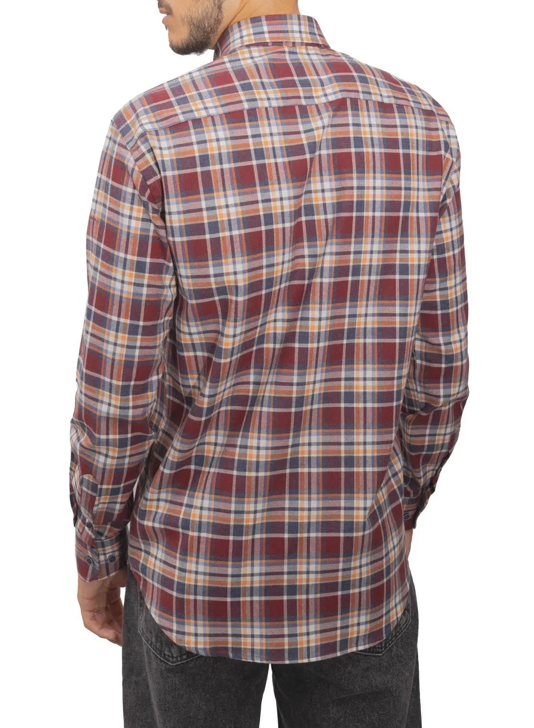 Chemise Klout Harris Grenat pour Homme