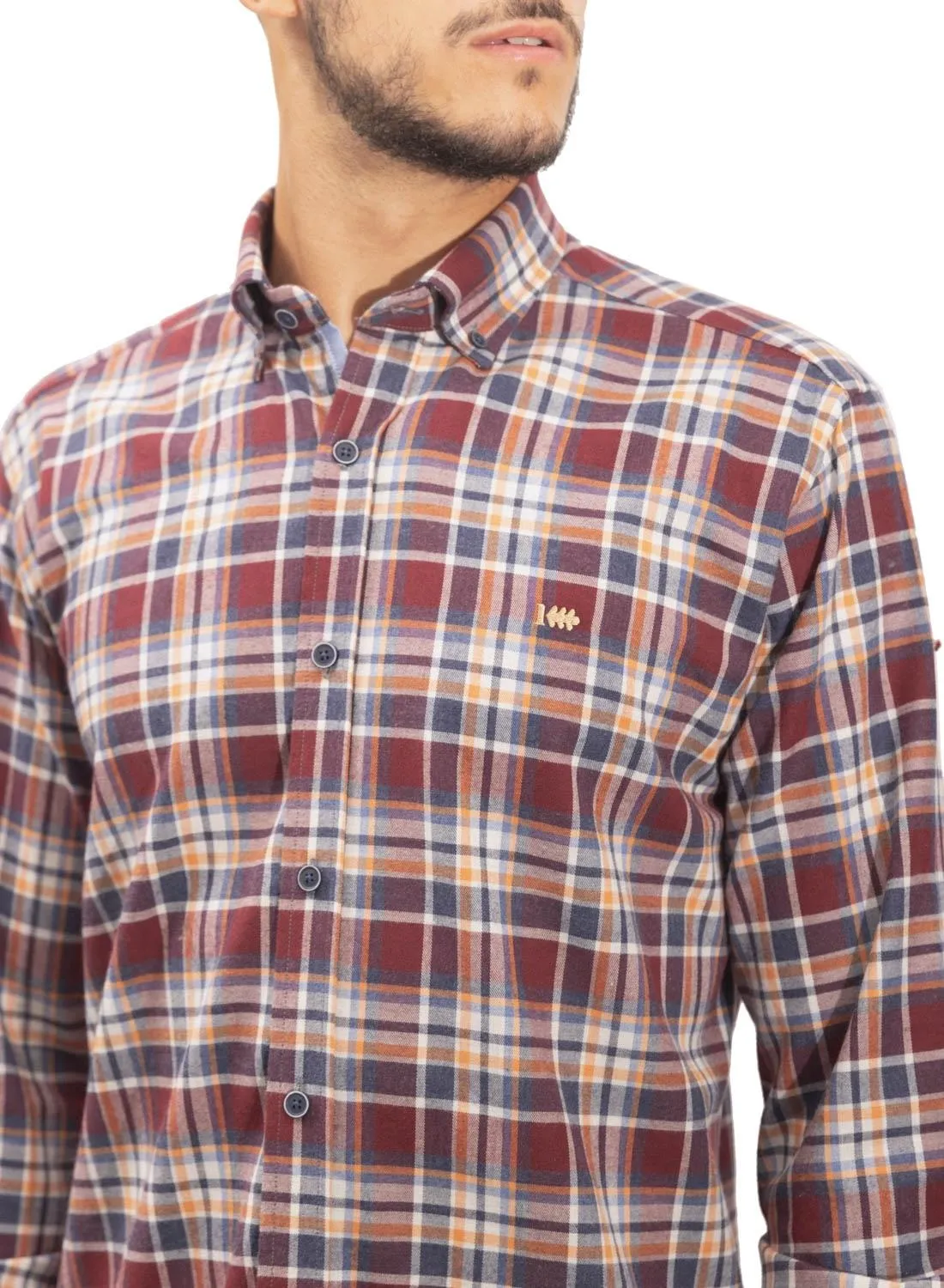 Chemise Klout Harris Grenat pour Homme