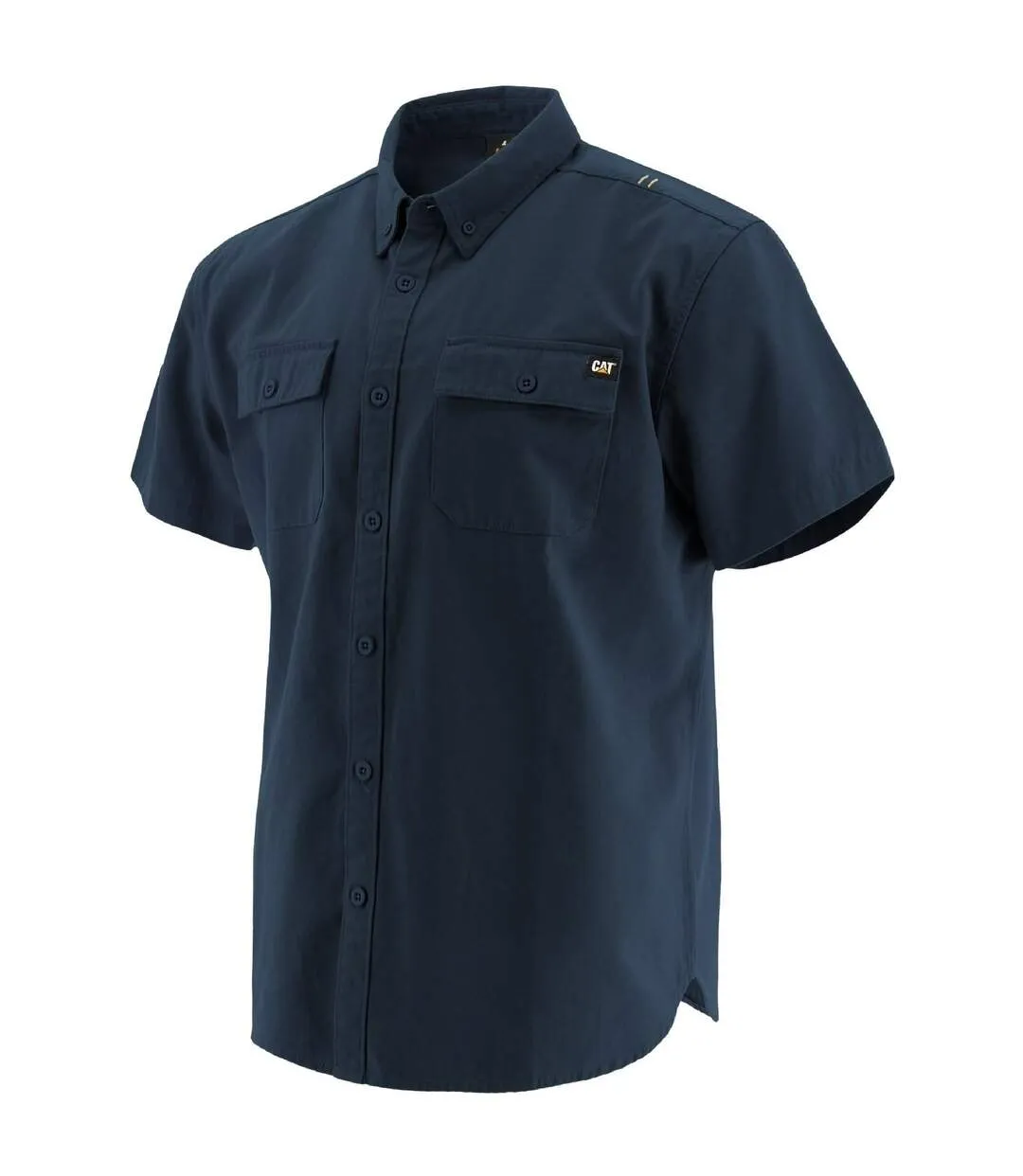 Chemise manches courtes homme bleu marine Caterpillar