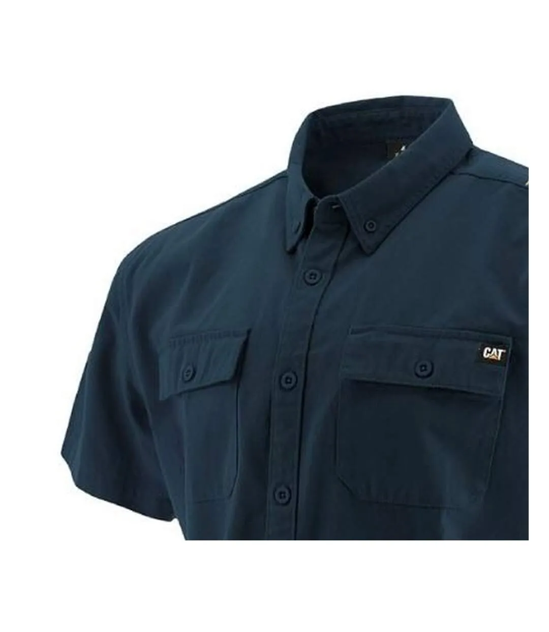 Chemise manches courtes homme bleu marine Caterpillar