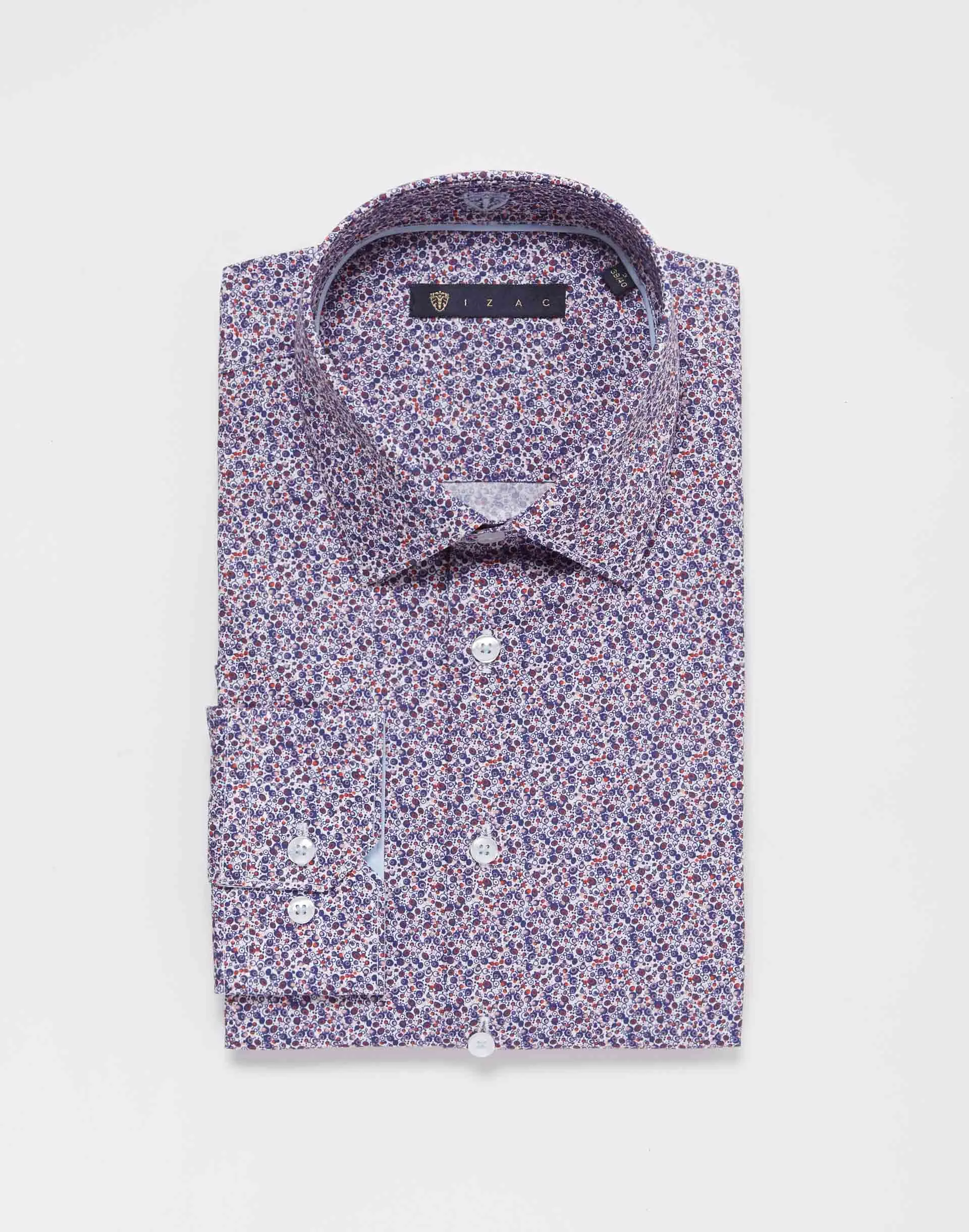 Chemise motif violet