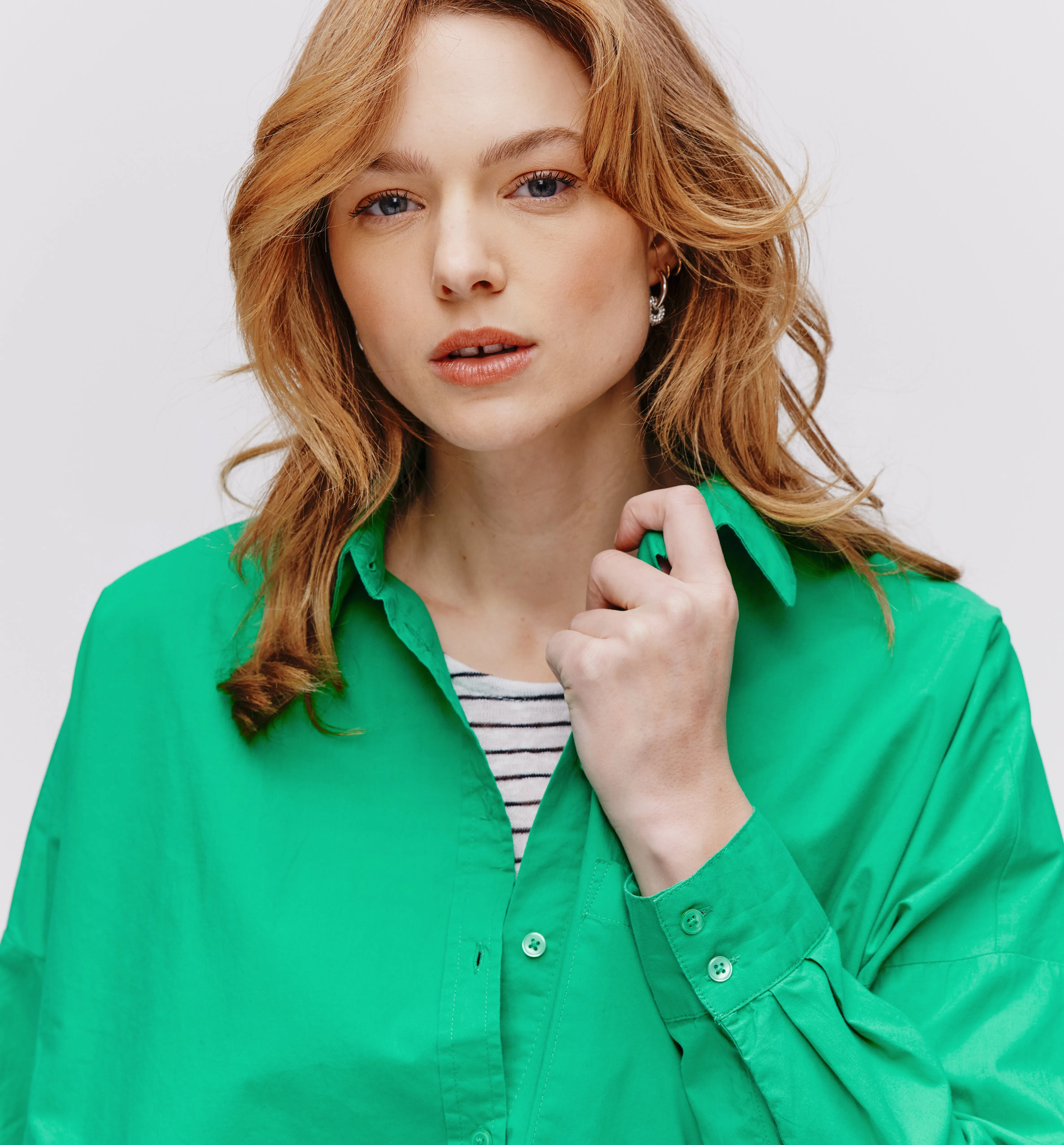 Chemise oversize Femme - Vert clair