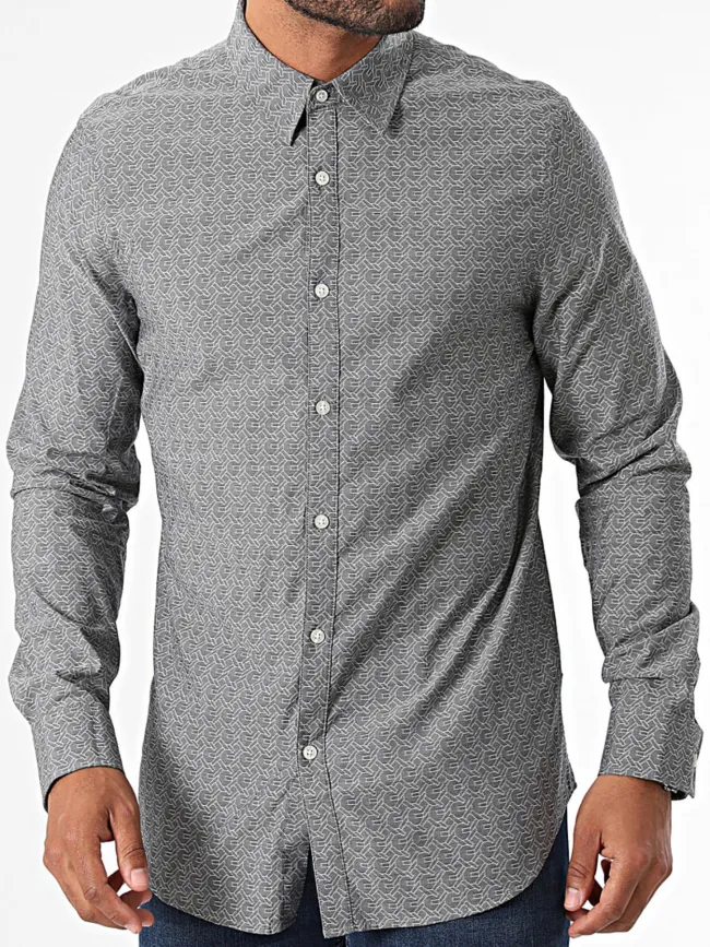 Chemise sunset aop gris homme - Guess | wimod