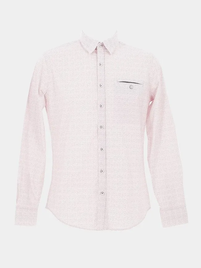 Chemise à imprimés lurfa blanc rouge homme - Benson & Cherry | wimod