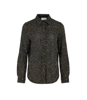 Chemise à Sequin Noir Femme Vila Scara