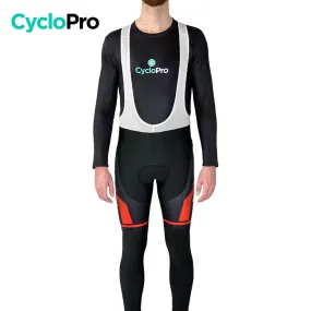 COLLANT CYCLISTE THERMIQUE ROUGE - HIVER - HOMME