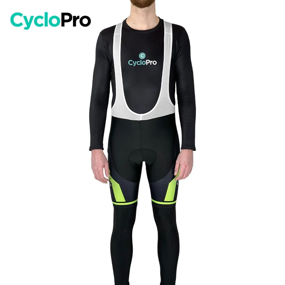 COLLANT CYCLISTE THERMIQUE VERT- HIVER - HOMME