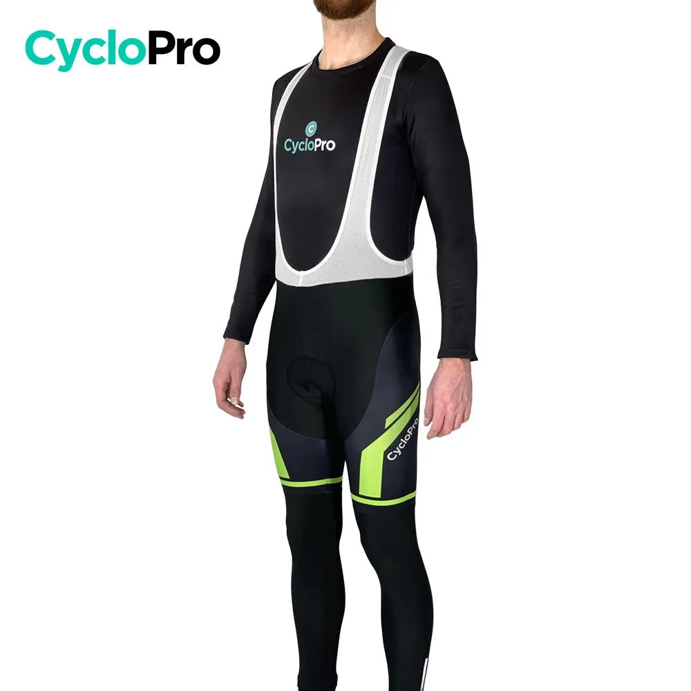 COLLANT CYCLISTE THERMIQUE VERT- HIVER - HOMME