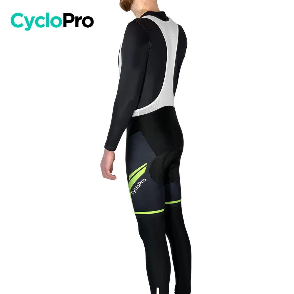 COLLANT CYCLISTE THERMIQUE VERT- HIVER - HOMME