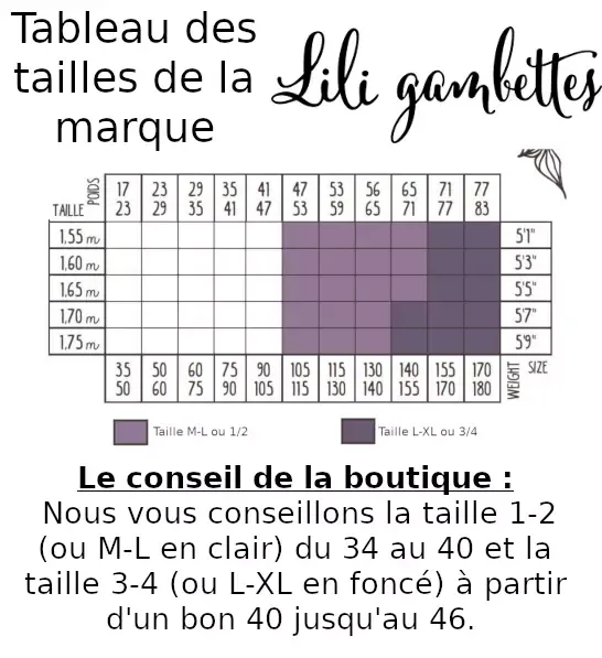 Collant fantaisie de créateur original Lili Gambettes bicolore