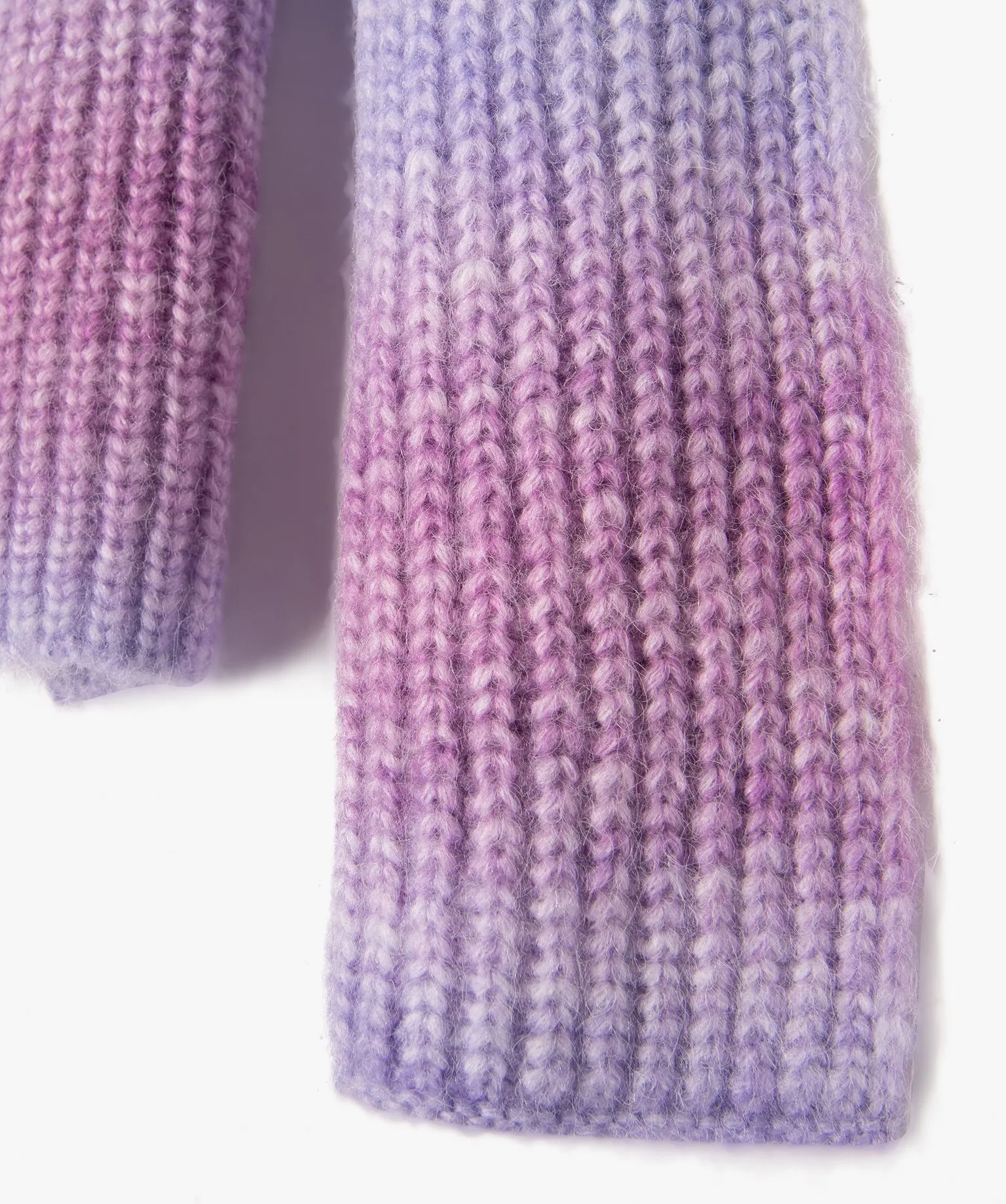 echarpe en tricot effet tie and dye femme violet foulards echarpes et gants