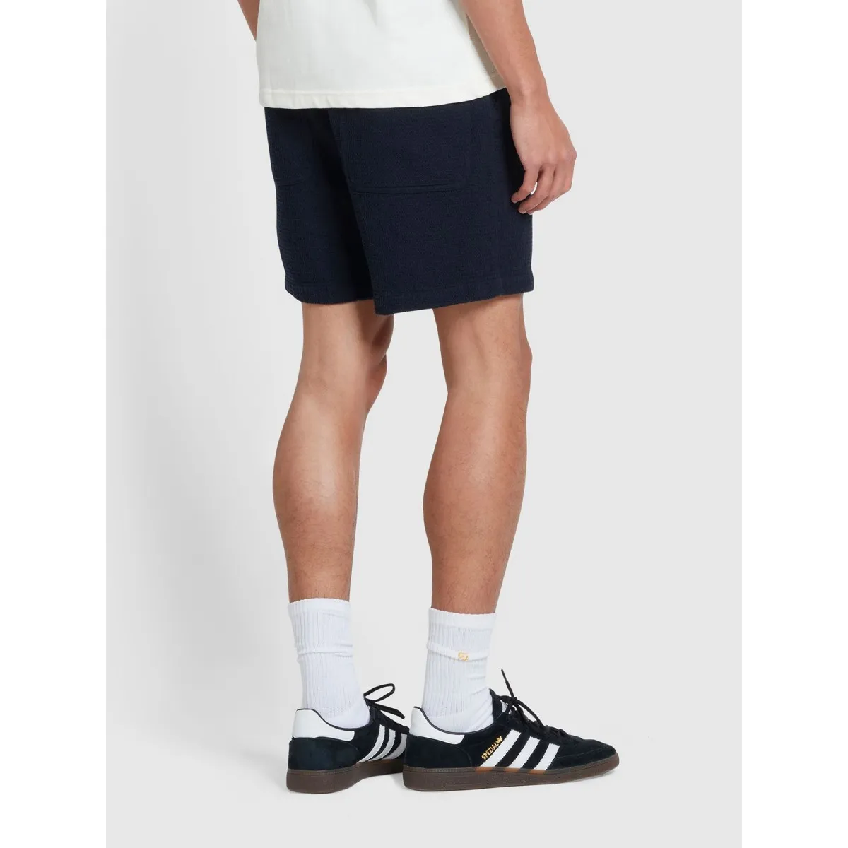 FARAH - Short léger bleu marine