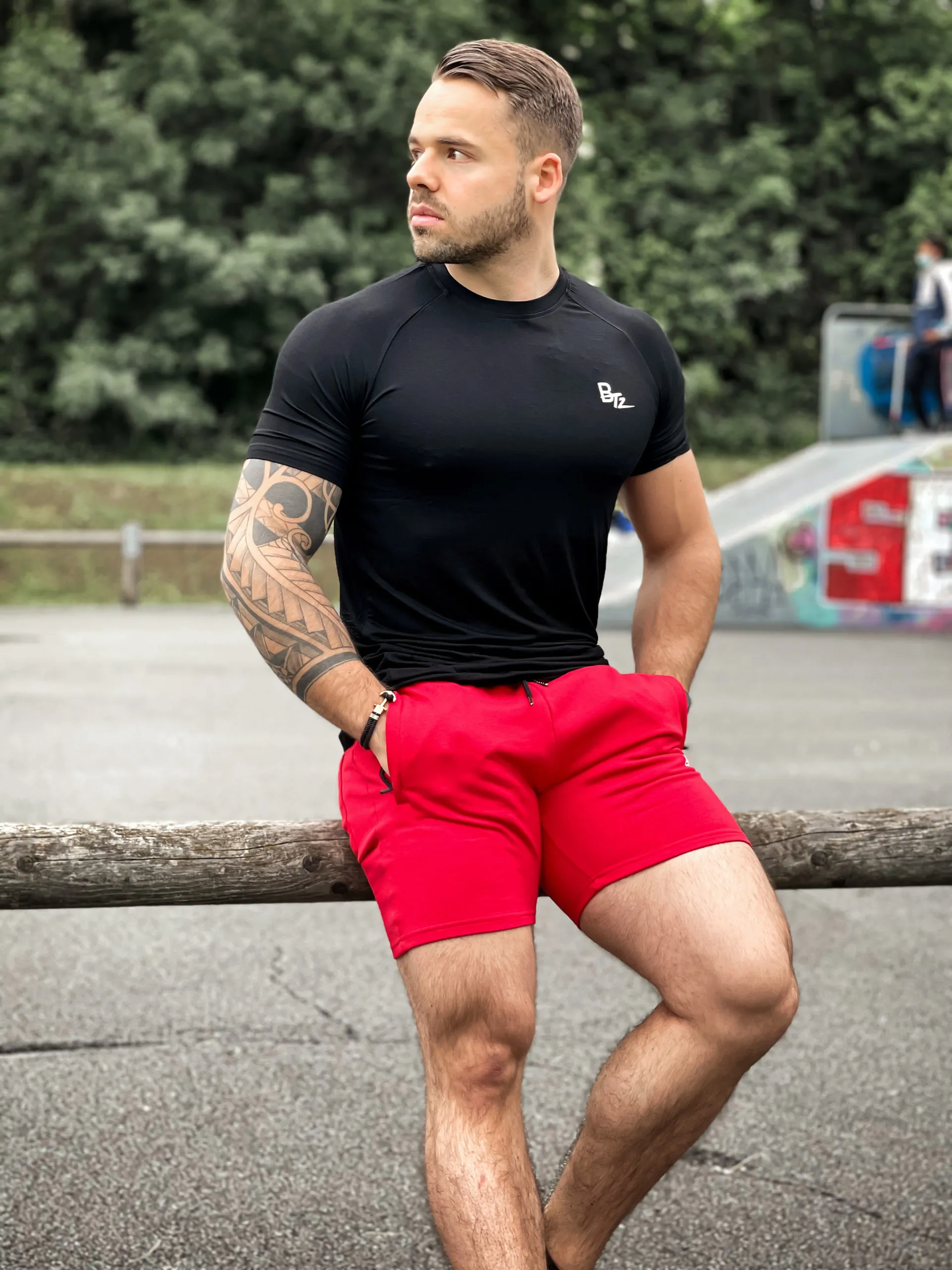 HOMME ORIGIN - Short Scarlet Red - BodyTrainerZ