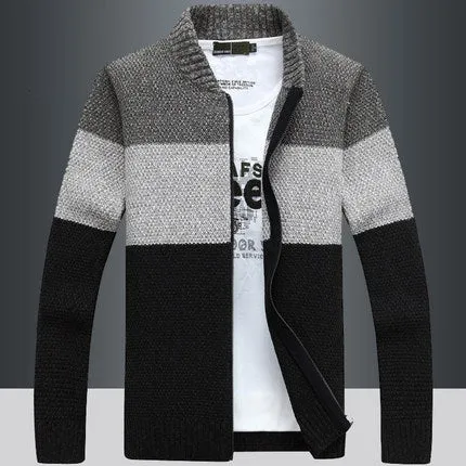 Importé -  Cardigan Pull Décontractée Homme En velours Tricoté