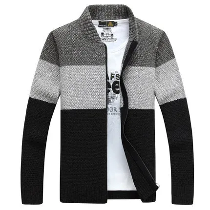 Importé -  Cardigan Pull Décontractée Homme En velours Tricoté