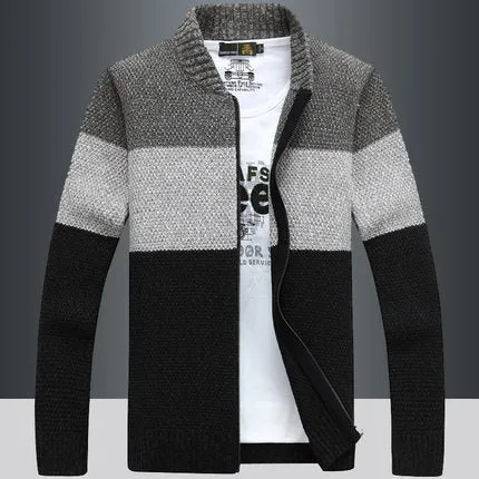 Importé -  Cardigan Pull Décontractée Homme En velours Tricoté