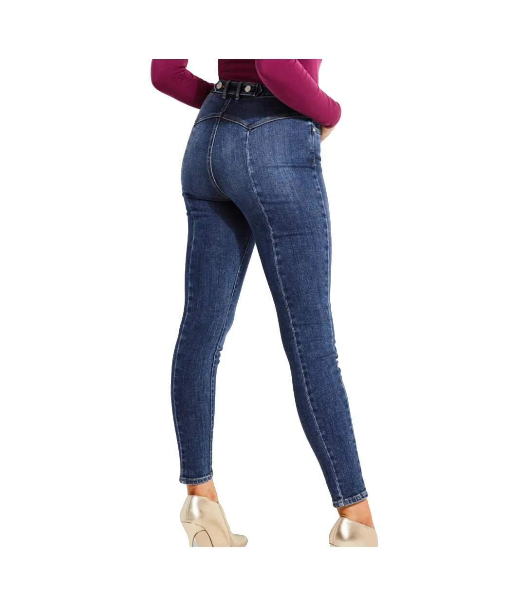 Jean Bleu Foncé Femme Guess Retro