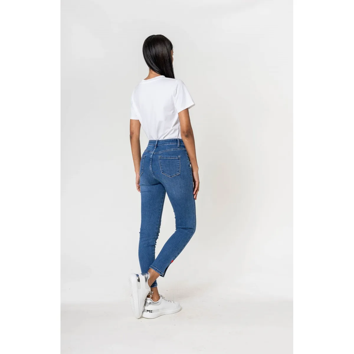 Jean cropped stretch Coeur 7/8 Nina Carter - Matière noble 29.90€