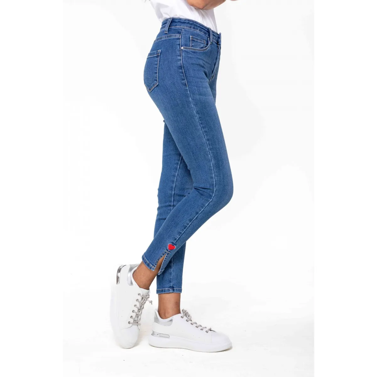 Jean cropped stretch Coeur 7/8 Nina Carter - Matière noble 29.90€