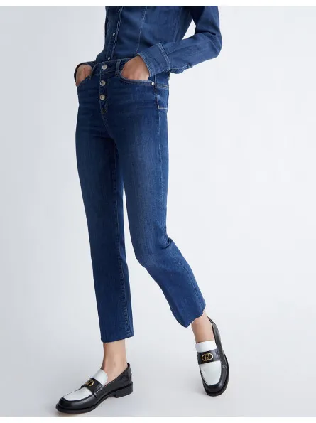 Jean Princesse crop flare Liu Jo