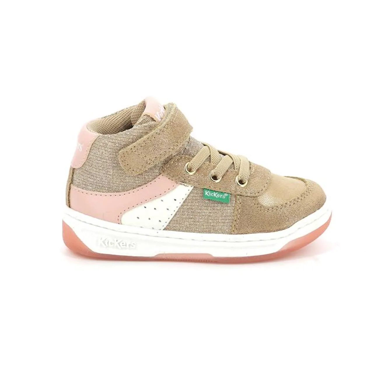 KICKERS Baskets hautes Kickalien beige - Kickers